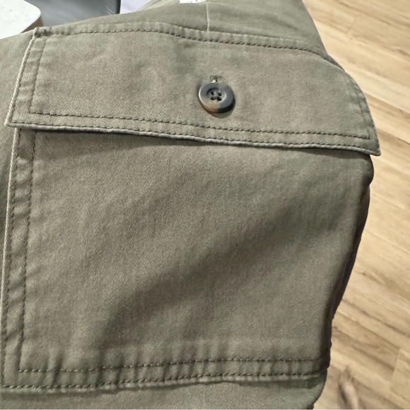 NWT a.n.a women’s size 16W highest-rise wide leg pants bottoms oregano army - Picture 5 of 11